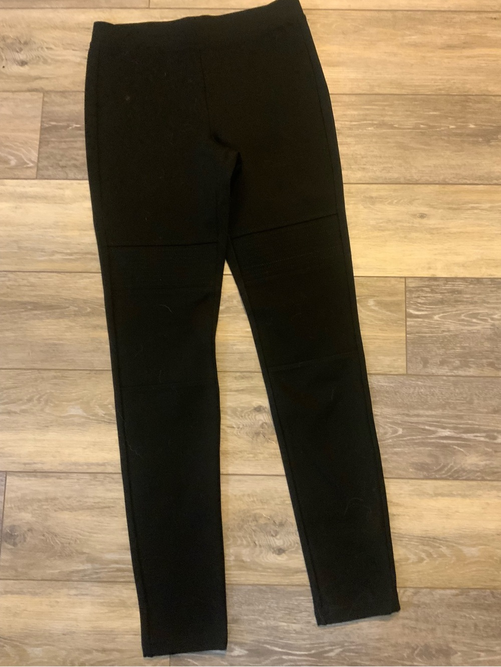 Pink Rose Black Sculpting Ponte Leggings